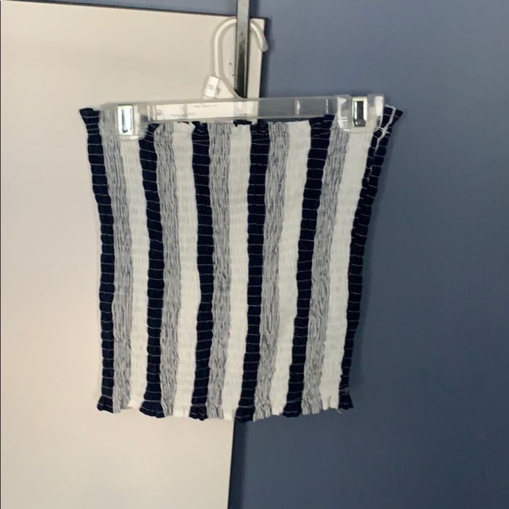 ROMWE Striped Tube Top